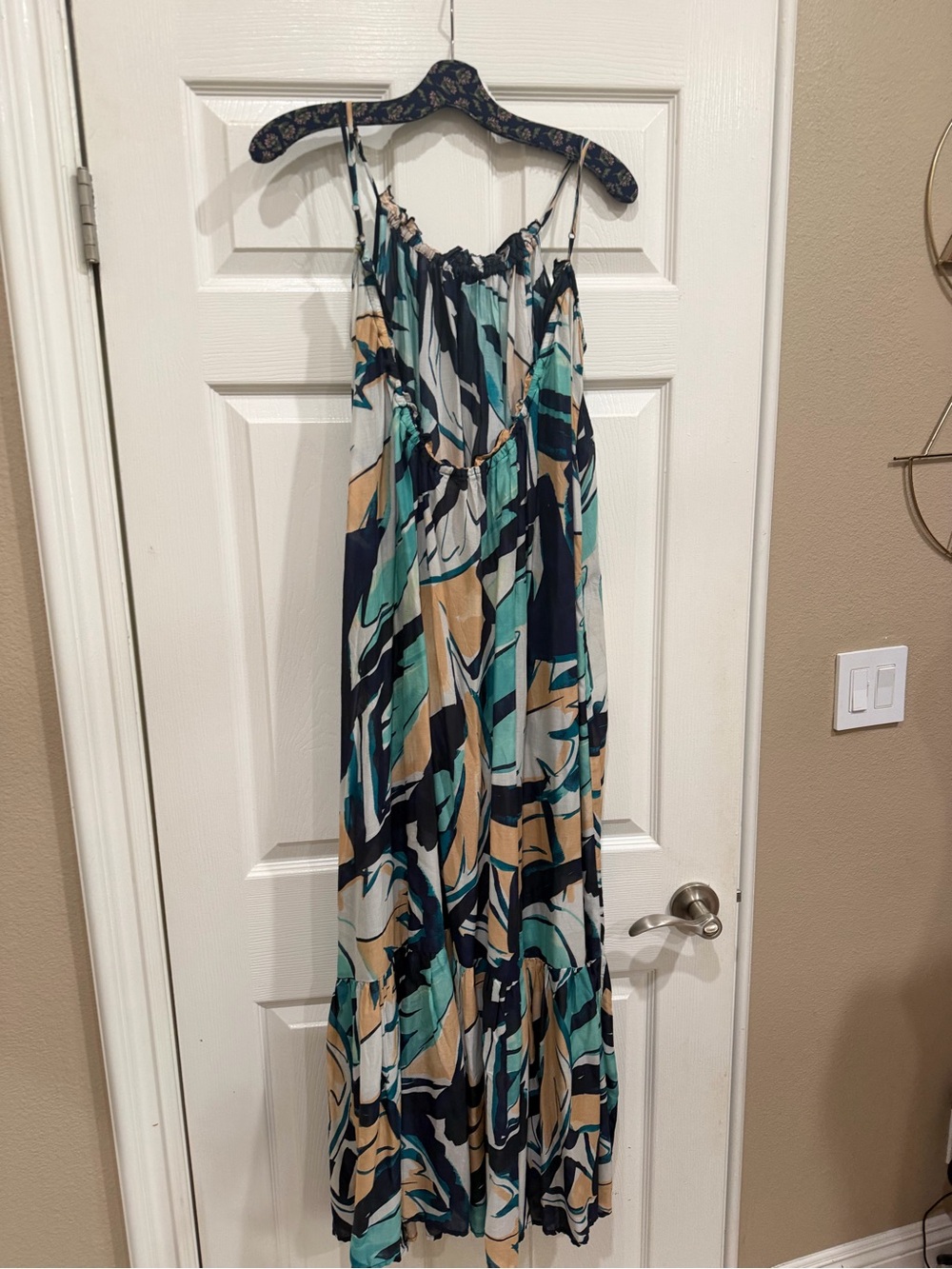 Anthropologie low back floral maxi NEW
